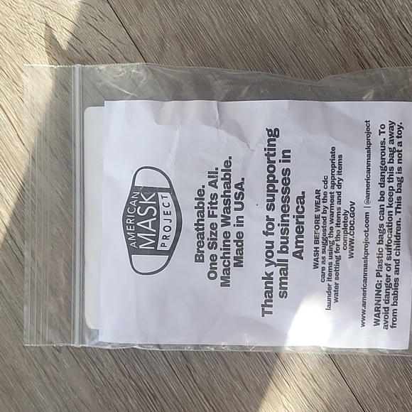 American Mask Project Set of 2 Cloth Face Mask Navy bandana - Picture 3 of 3